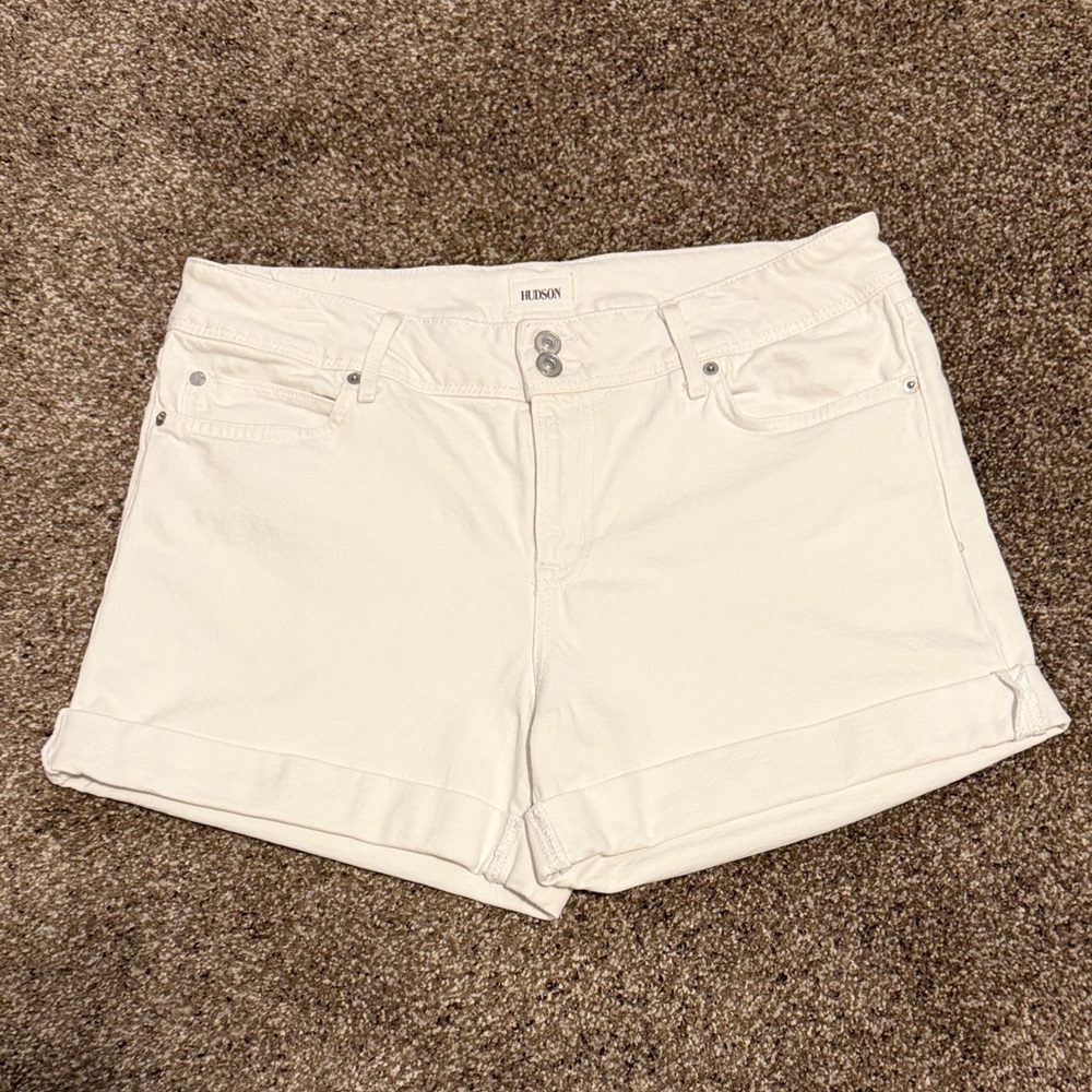 Hudson Jeans Women's White Jean Shorts
